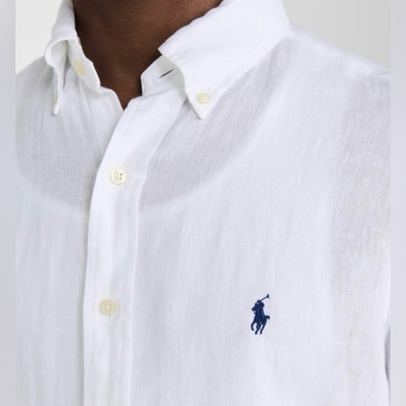 Polo Ralph Lauren - Men’s Linen Lightweight Button Down- Size 2XB - Picture 5 of 8